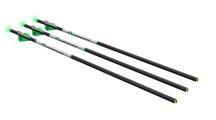 CenterPoint Carbon Arrows with Lighted Half-moon Nocks
